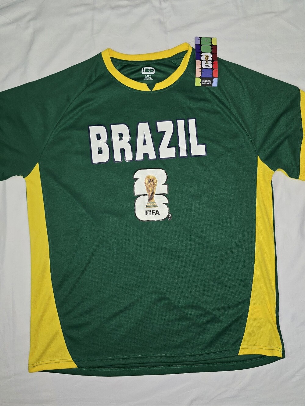 Official FIFA 26 Brazil Green & Yellow Futbol Jersey